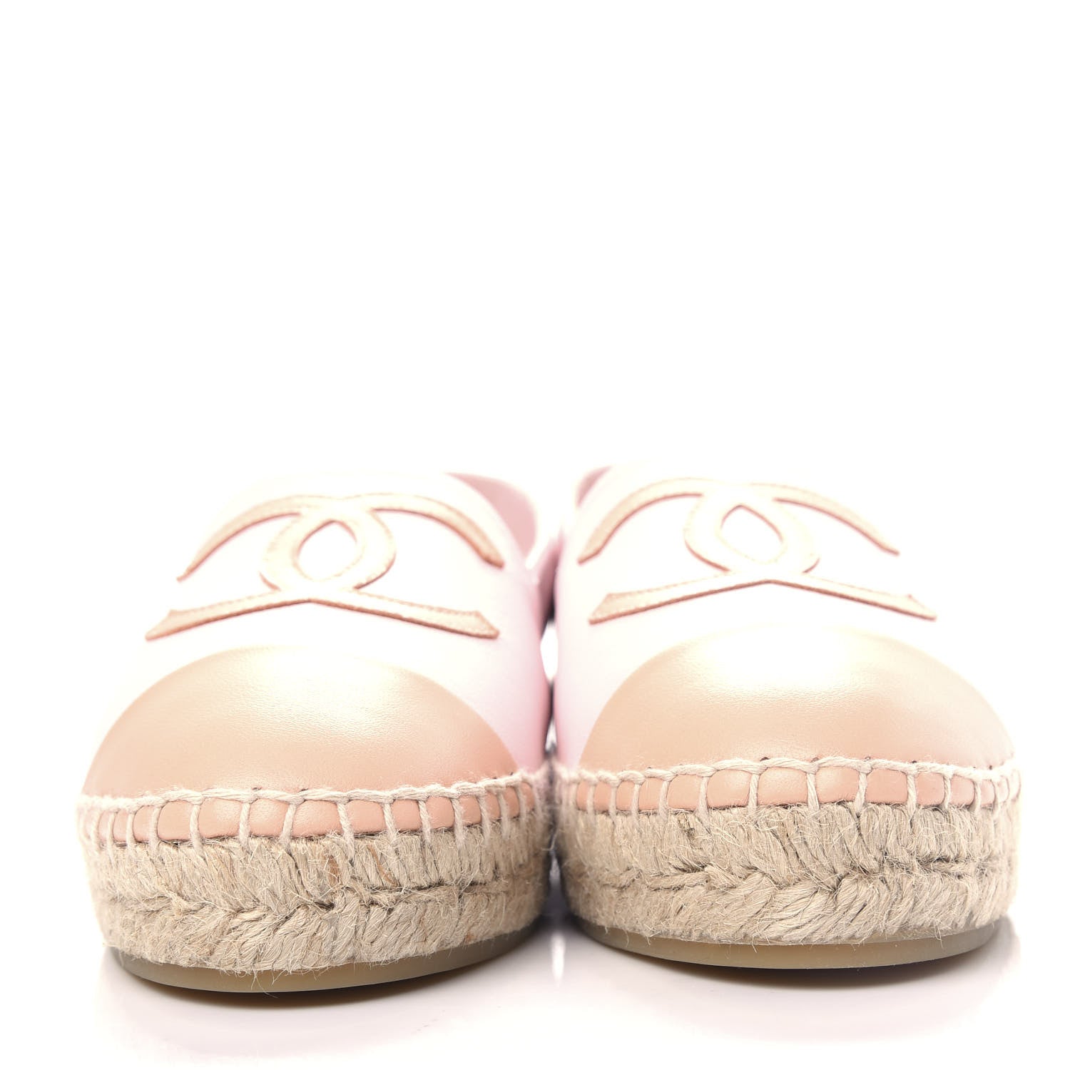 Chanel Lambskin CC Espadrilles 39 Light Pink 2 of 11