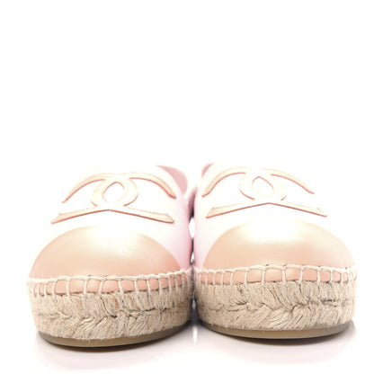 Chanel Lambskin CC Espadrilles 39 Light Pink 2 of 11