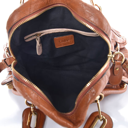 Chloe Sheepskin Stitched Small Paraty Caramel 7 of 22