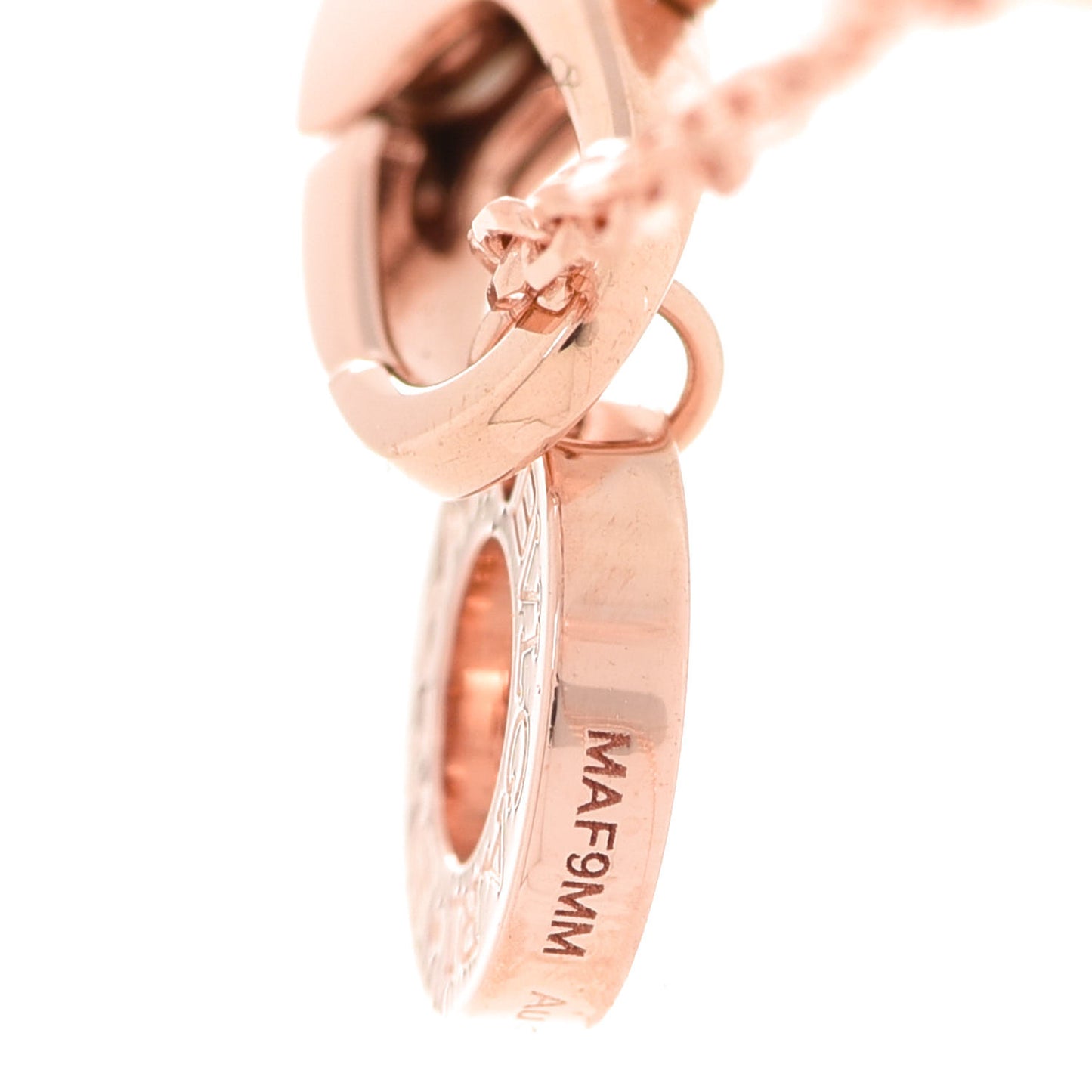 18K Rose Gold Diamond Mother of Pearl Small Divas' Dream Pendant Necklace