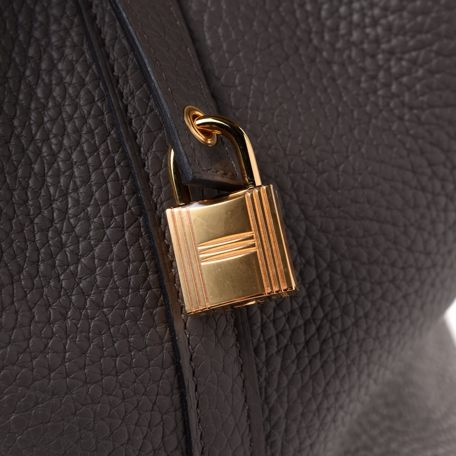 Hermes Taurillon Clemence Picotin Lock 22 MM Etain 9 of 12