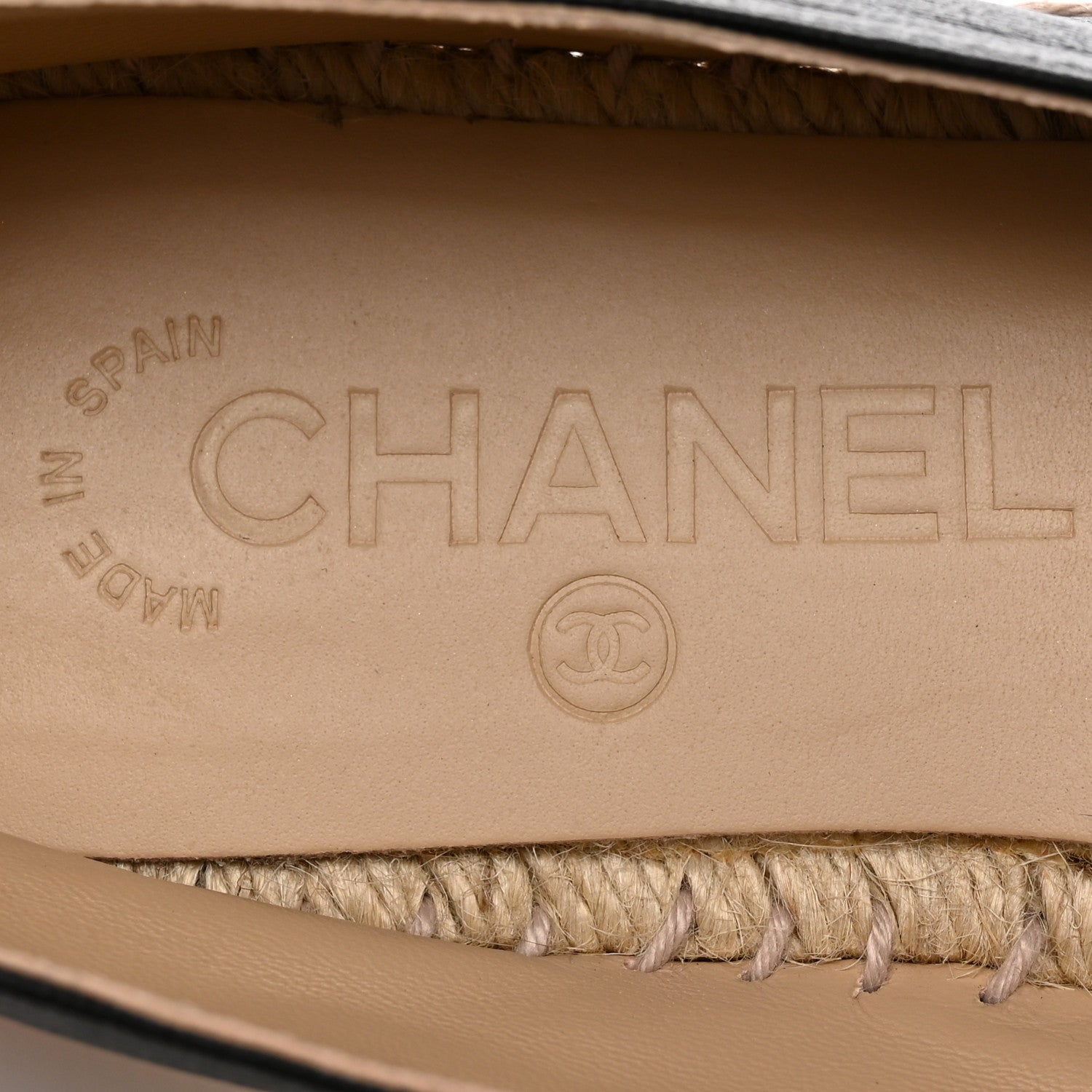 Chanel Lambskin CC Espadrilles 37 Black 9 of 16