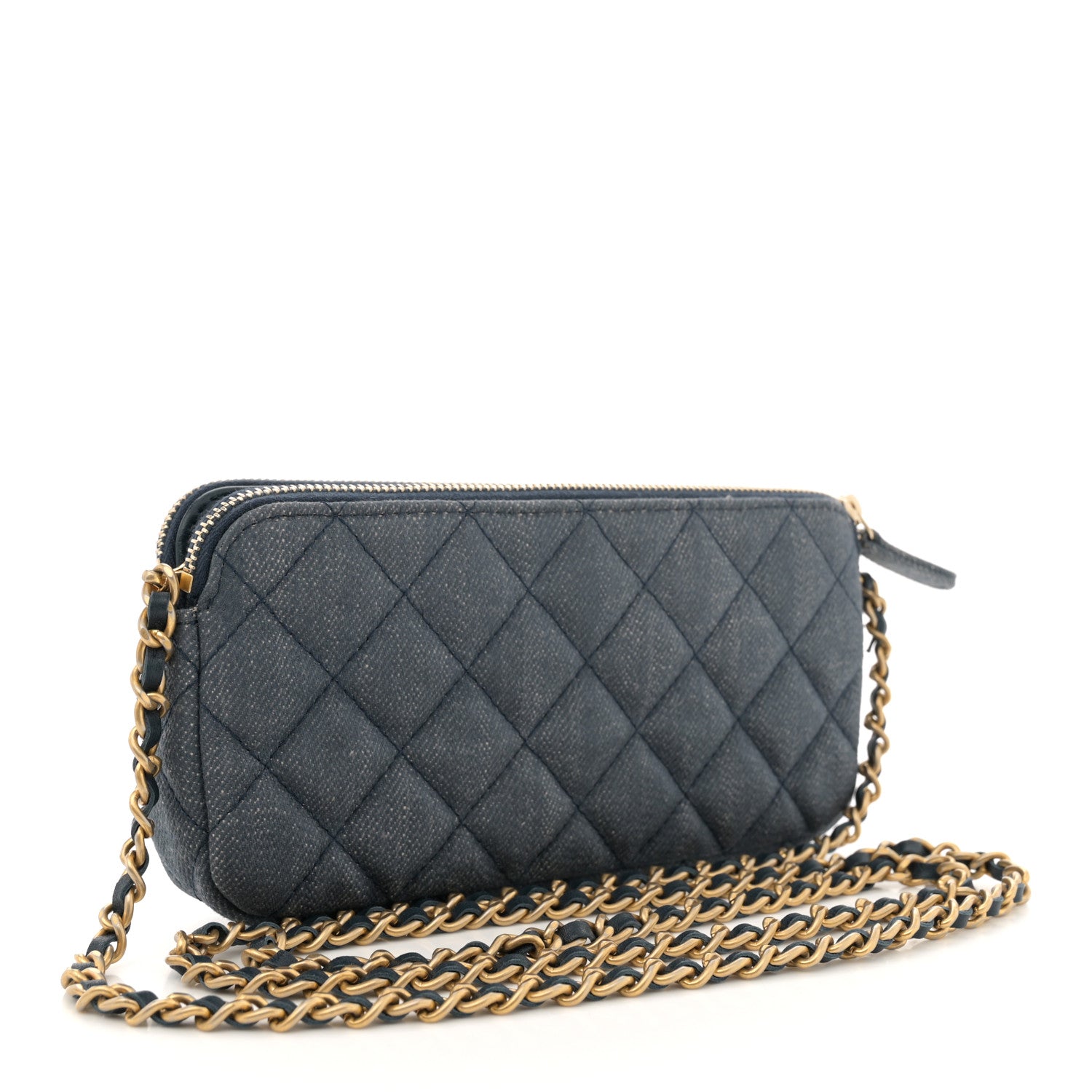 Chanel Denim Lucky Charms 2.55 Reissue Small Clutch With Chain Blue 3 of 12