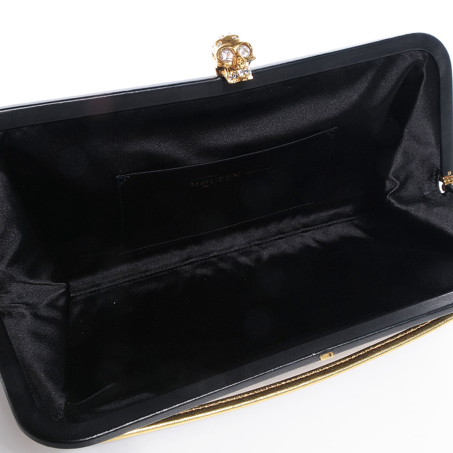 Snakeskin Suede Convertible Clutch Black White