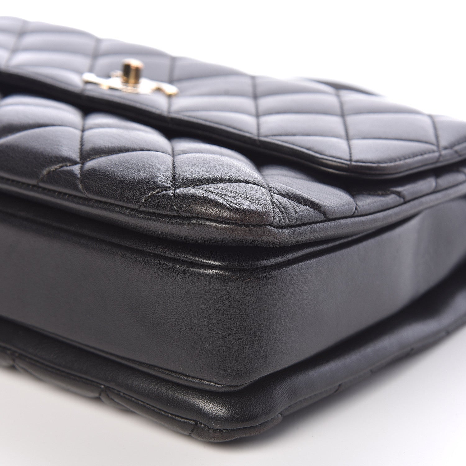 Chanel Lambskin Quilted Medium Trendy CC Flap Dual Handle Bag Black 9 of 10