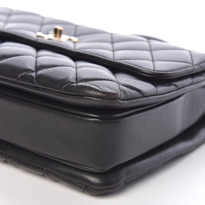 Chanel Lambskin Quilted Medium Trendy CC Flap Dual Handle Bag Black 9 of 10