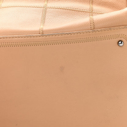 Chanel Caviar Square Stitched Bowler Beige 17 of 19