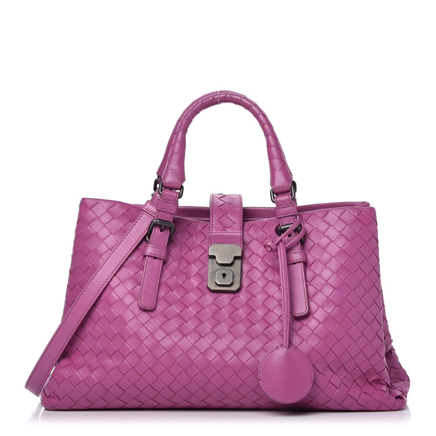 Bottega Veneta Light Calf Intrecciato Small Roma Peony 1 of 12