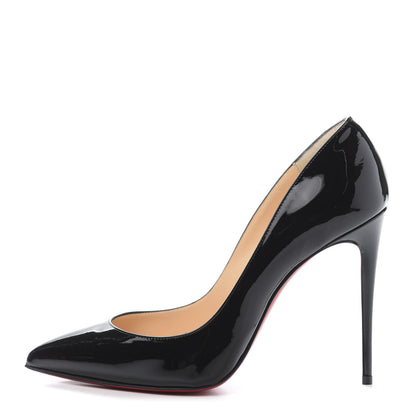 Christian Louboutin Patent Pigalle Follies 100 Pumps 38.5 Black 1 of 7