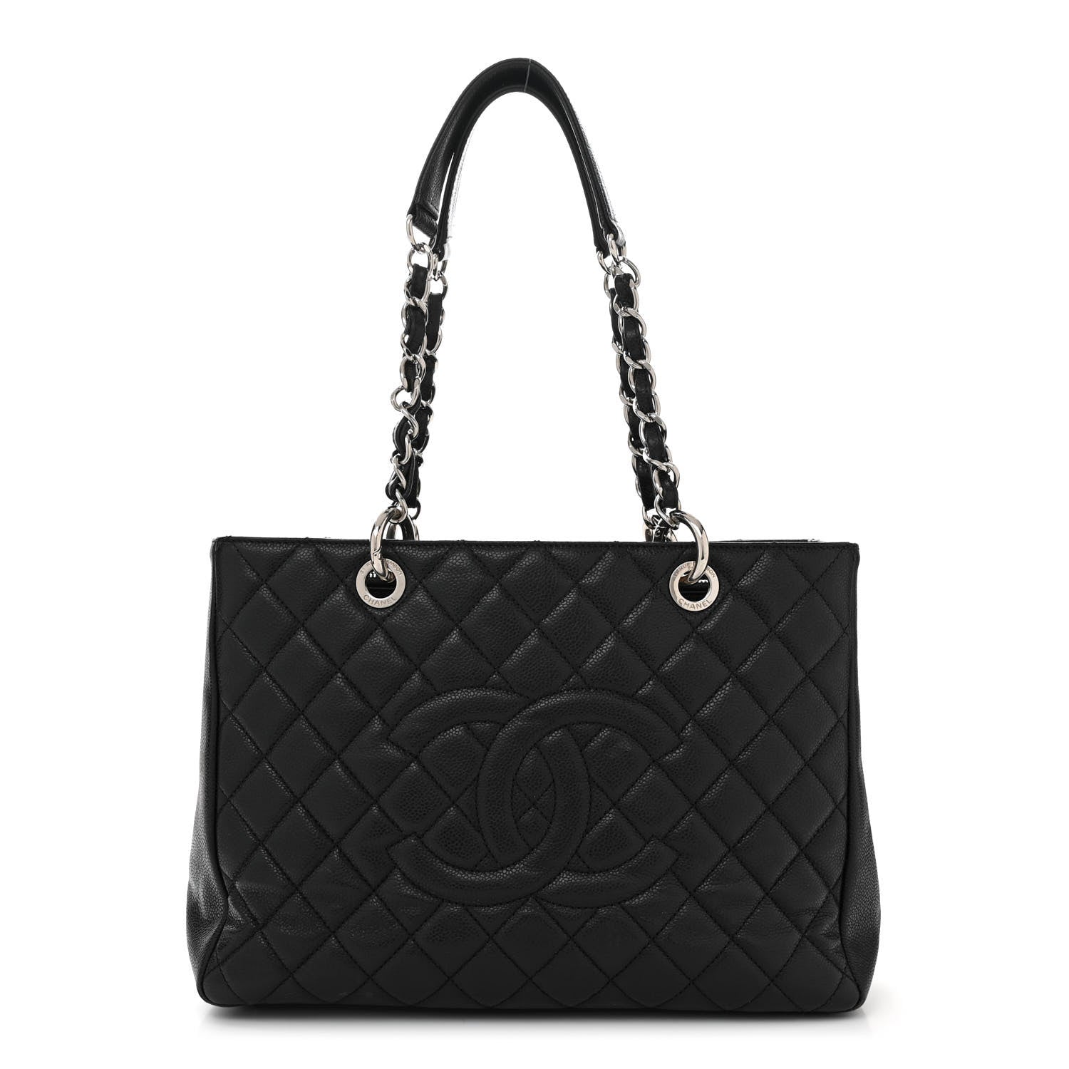 Chanel Caviar Quilted Grand Shopping Tote GST Black 1 of 12