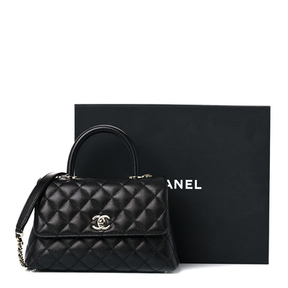 Chanel Caviar Quilted Mini Coco Handle Flap Black 10 of 11