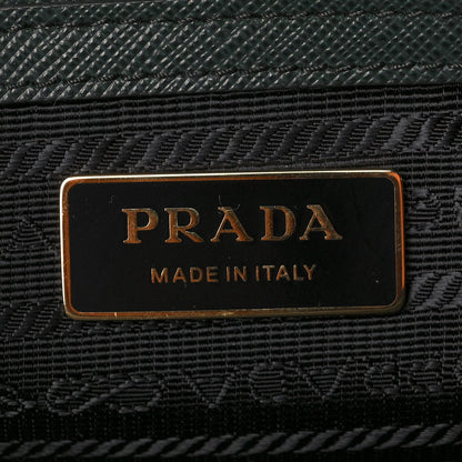 Prada Saffiano Small Galleria Double Zip Tote Smeraldo 6 of 9
