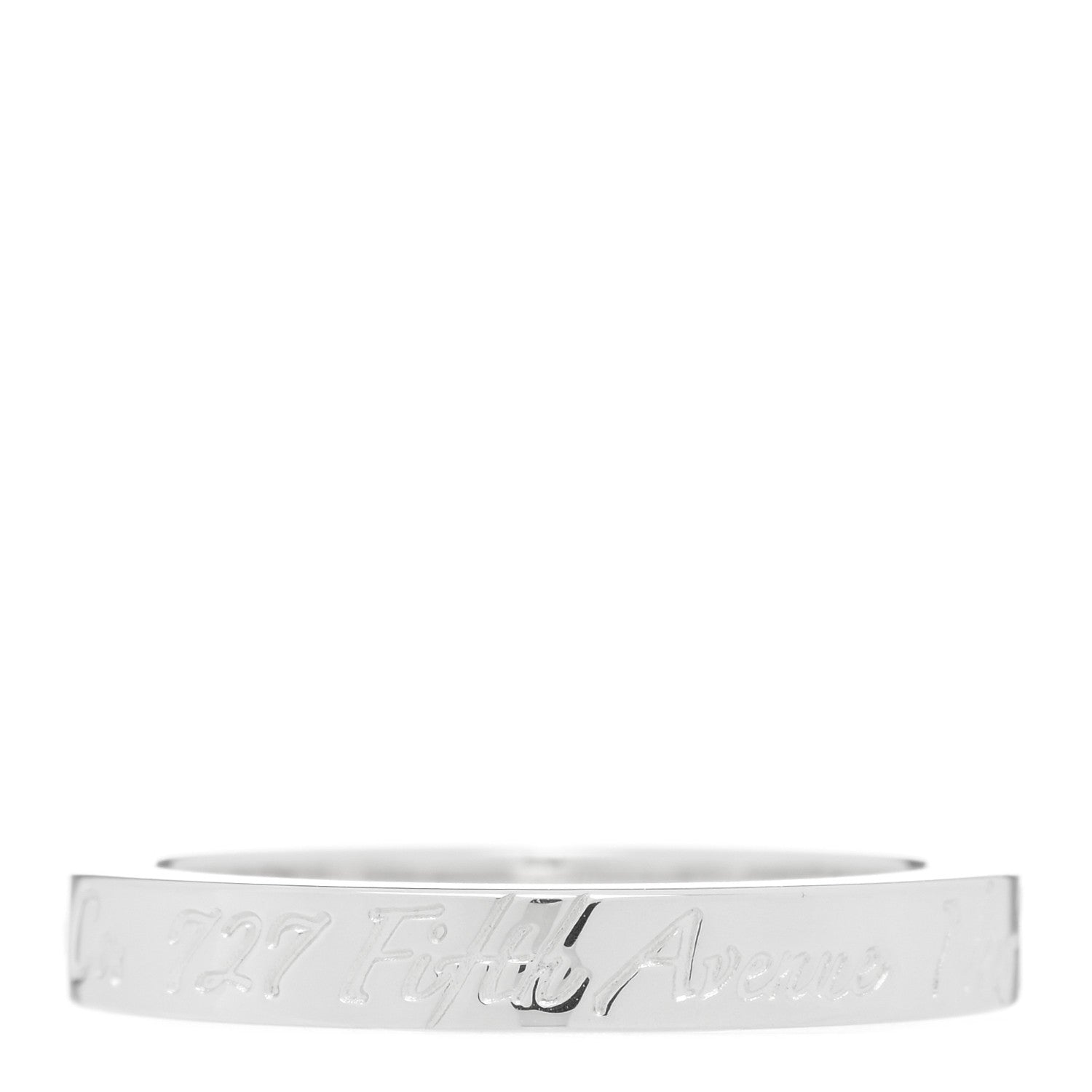 Tiffany Sterling Silver Narrow Notes Ring 47 4 3 of 4