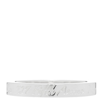 Tiffany Sterling Silver Narrow Notes Ring 47 4 3 of 4