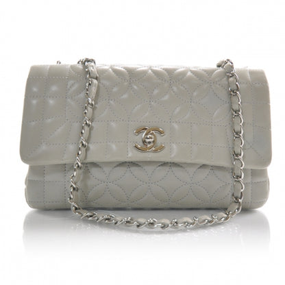 Chanel Lambskin Quilted Medium Flap Gray 1 of 11
