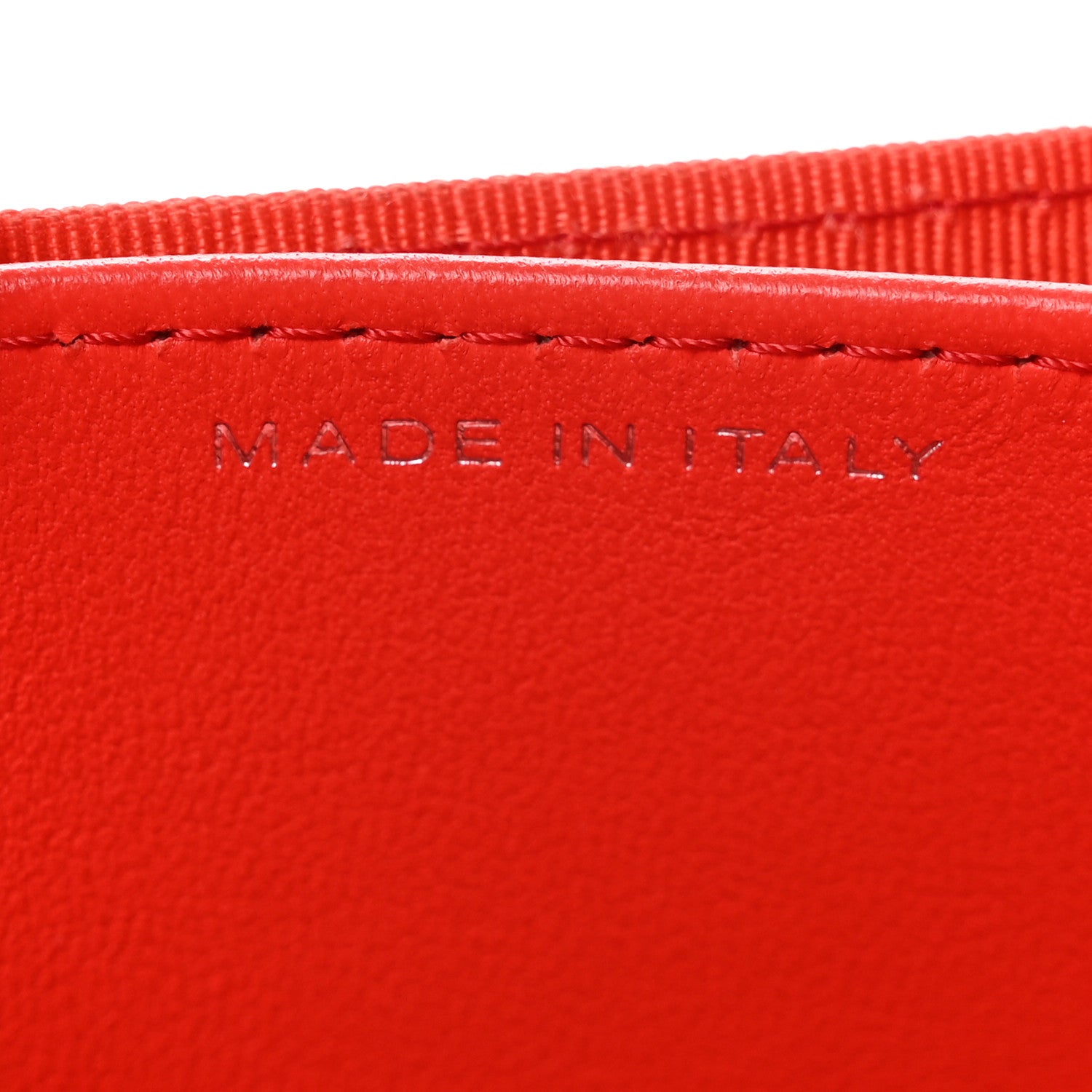 Chanel Lambskin Quilted Flap Card Holder Wallet Red 7 of 9