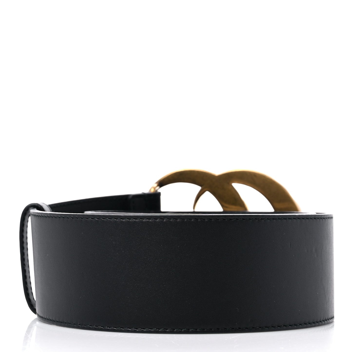 Calfskin Crystal Double G 55mm Belt 75 30 Black