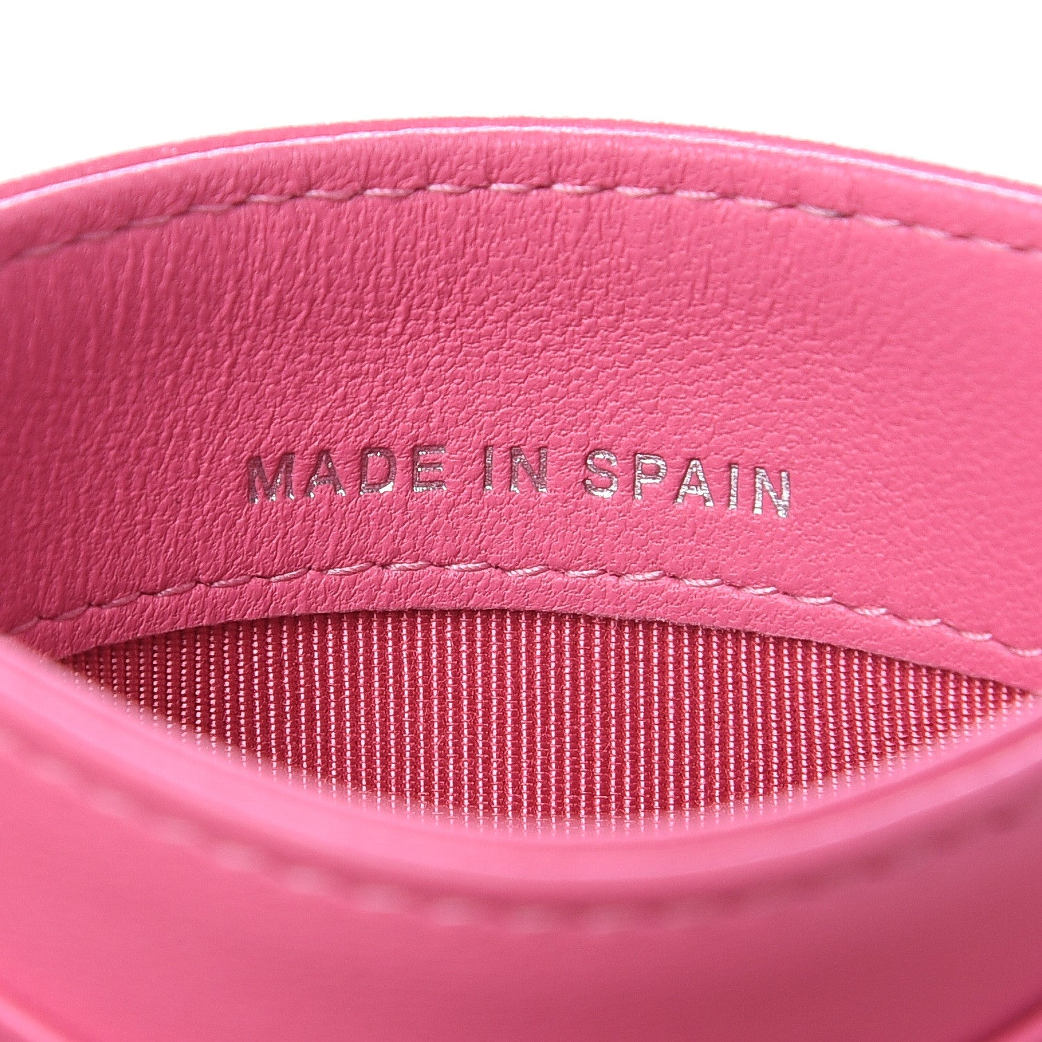 Chanel Lambskin Quilted Card Holder Pink 7 of 9