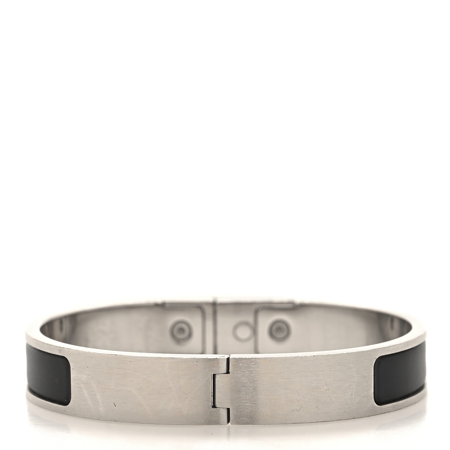 Enamel Mini Clic Kelly Bracelet GM Matte Black