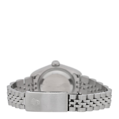 Rolex Stainless Steel 18K White Gold 26mm Oyster Perpetual Datejust Watch Silver Roman 79174 3 of 5