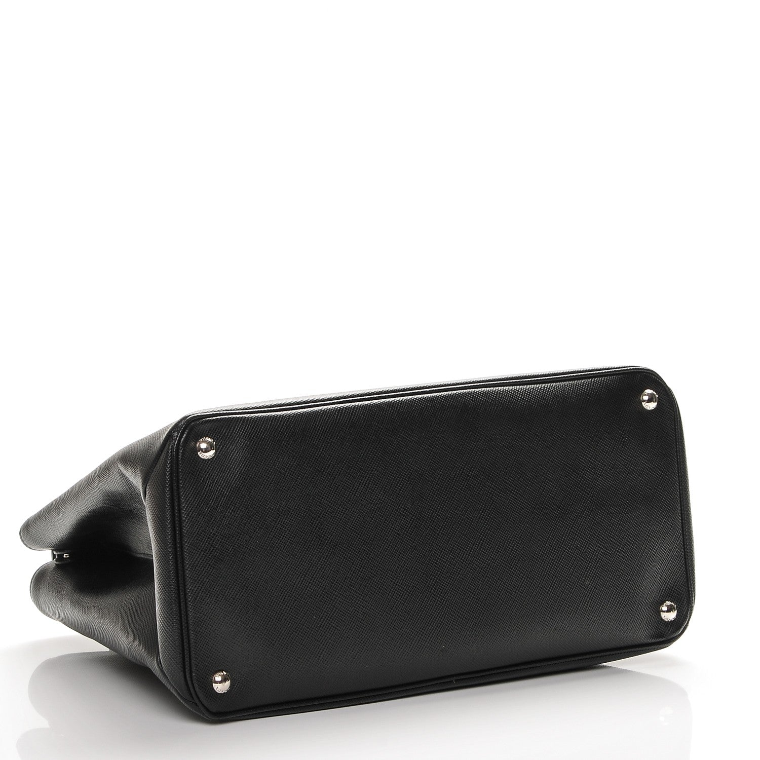 Prada Saffiano Cuir Twin Tote Nero Black 4 of 7