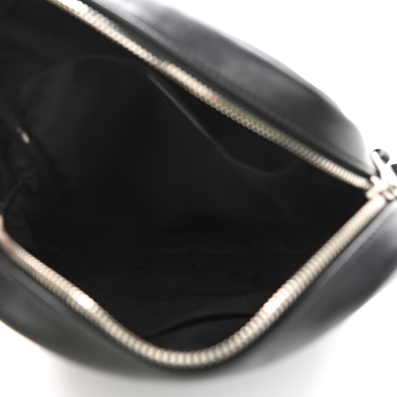 Saint Laurent Calfskin Rivington Race Pouch Black 4 of 10