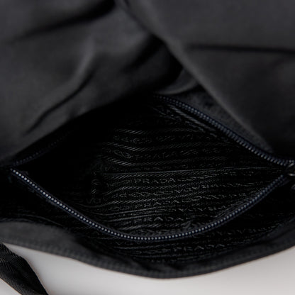 Prada Tessuto Nylon Shoulder Bag Black 9 of 13