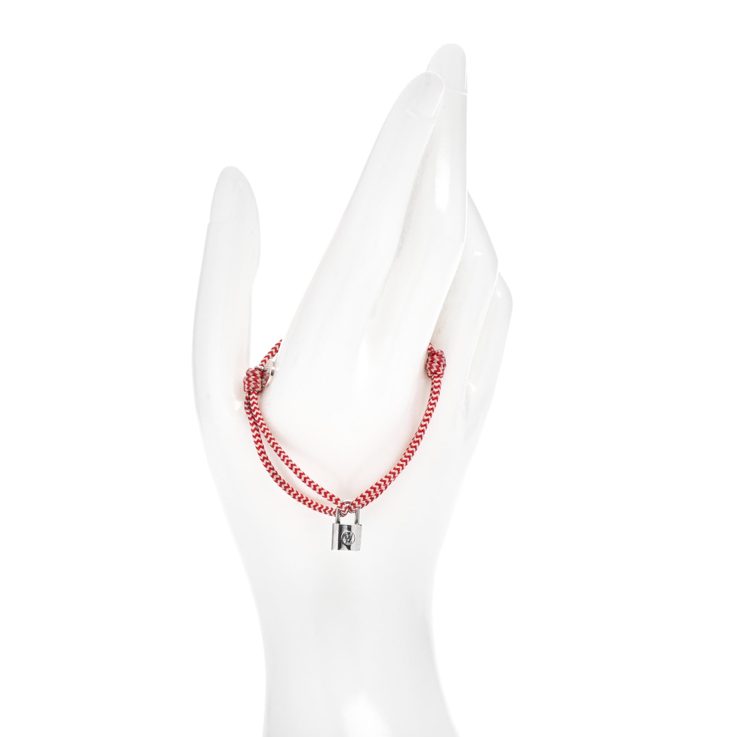 X UNICEF Sterling Silver Lockit Bracelet Red White