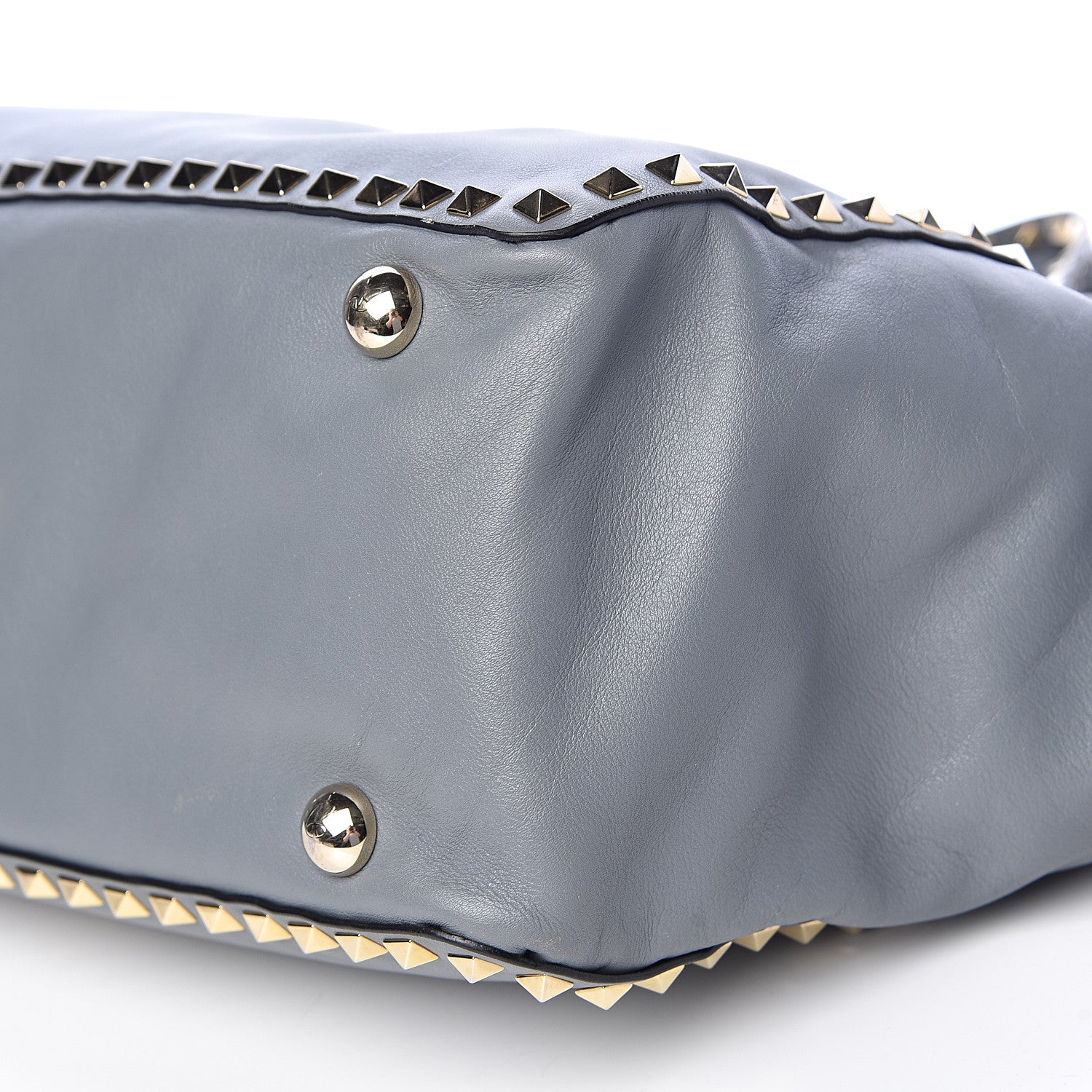 Valentino Garavani Vitello Medium Rockstud Tote Stone 15 of 18