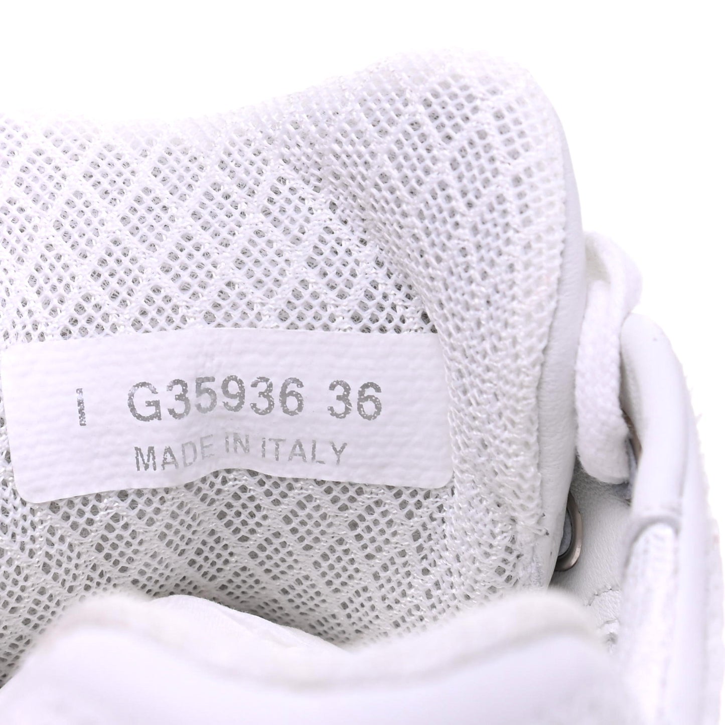 Sequin CC Sneakers 36 White