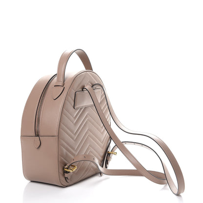 Gucci Calfskin Matelasse GG Marmont Backpack Porcelain Rose 3 of 7