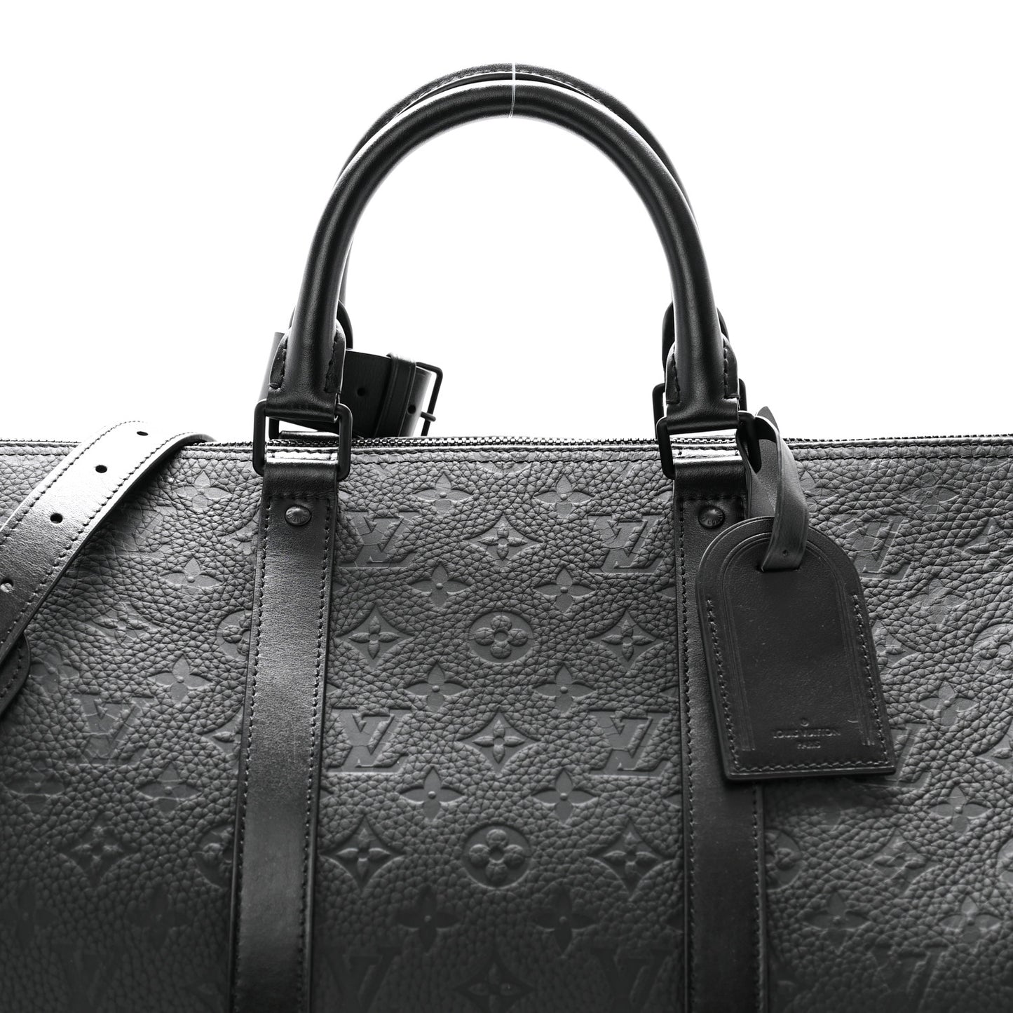 Taurillon Monogram Keepall Bandouliere 50 Black