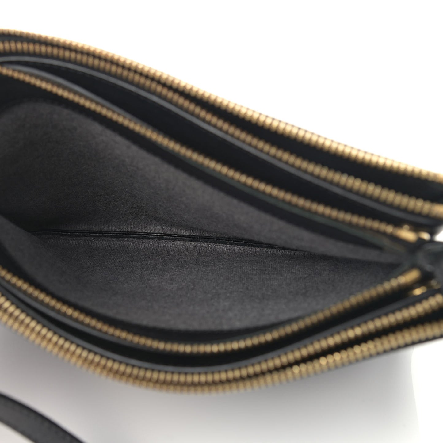 Lambskin Large Trio Crossbody Bag Black