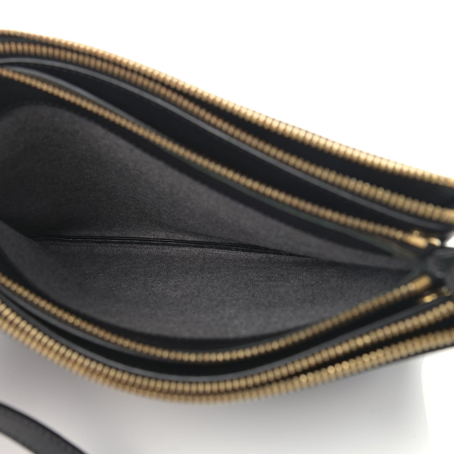 Celine Lambskin Large Trio Crossbody Bag Black 10 of 15