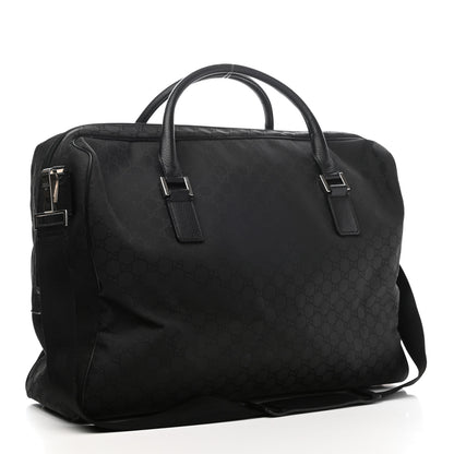 Gucci Nylon Monogram Large Duffle Bag Black 2 of 9