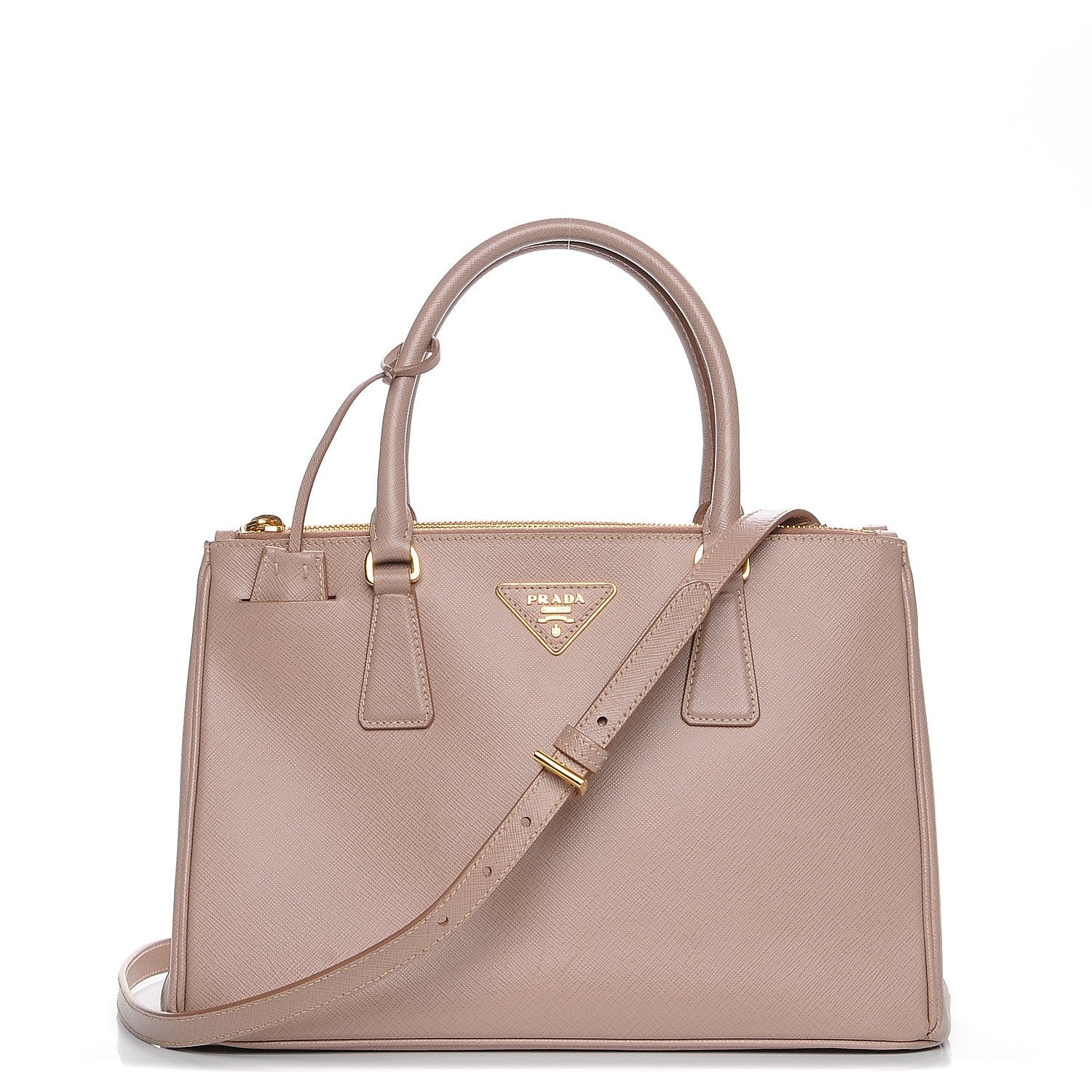Prada Saffiano Small Galleria Double Zip Tote Cammeo 1 of 9