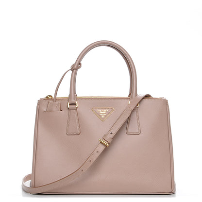 Prada Saffiano Small Galleria Double Zip Tote Cammeo 1 of 9