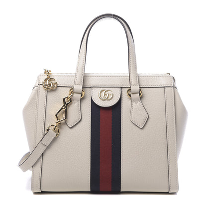 Gucci Textured Calfskin Web Small Ophidia Tote Bag Mystic White 1 of 10