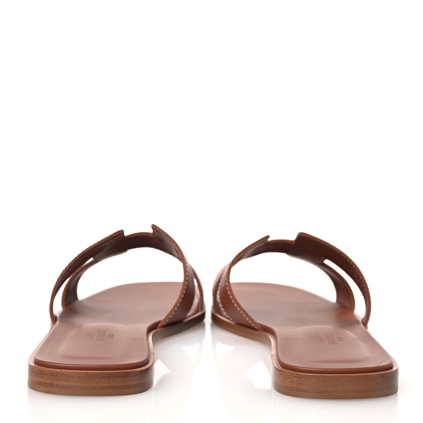 Box Calfskin Oran Sandals 41 Gold