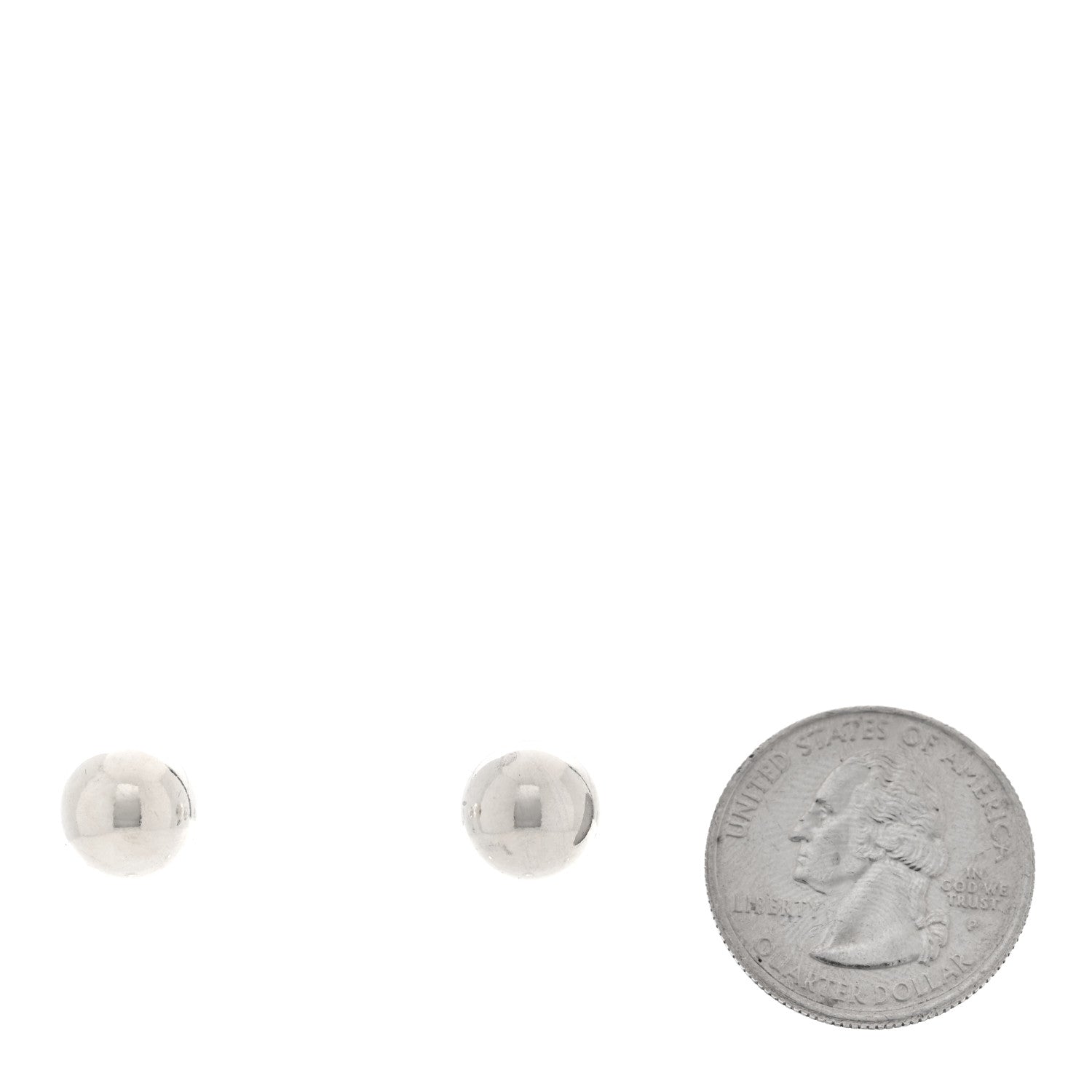 Tiffany Sterling Silver 10mm HardWear Ball Earrings 2 of 4