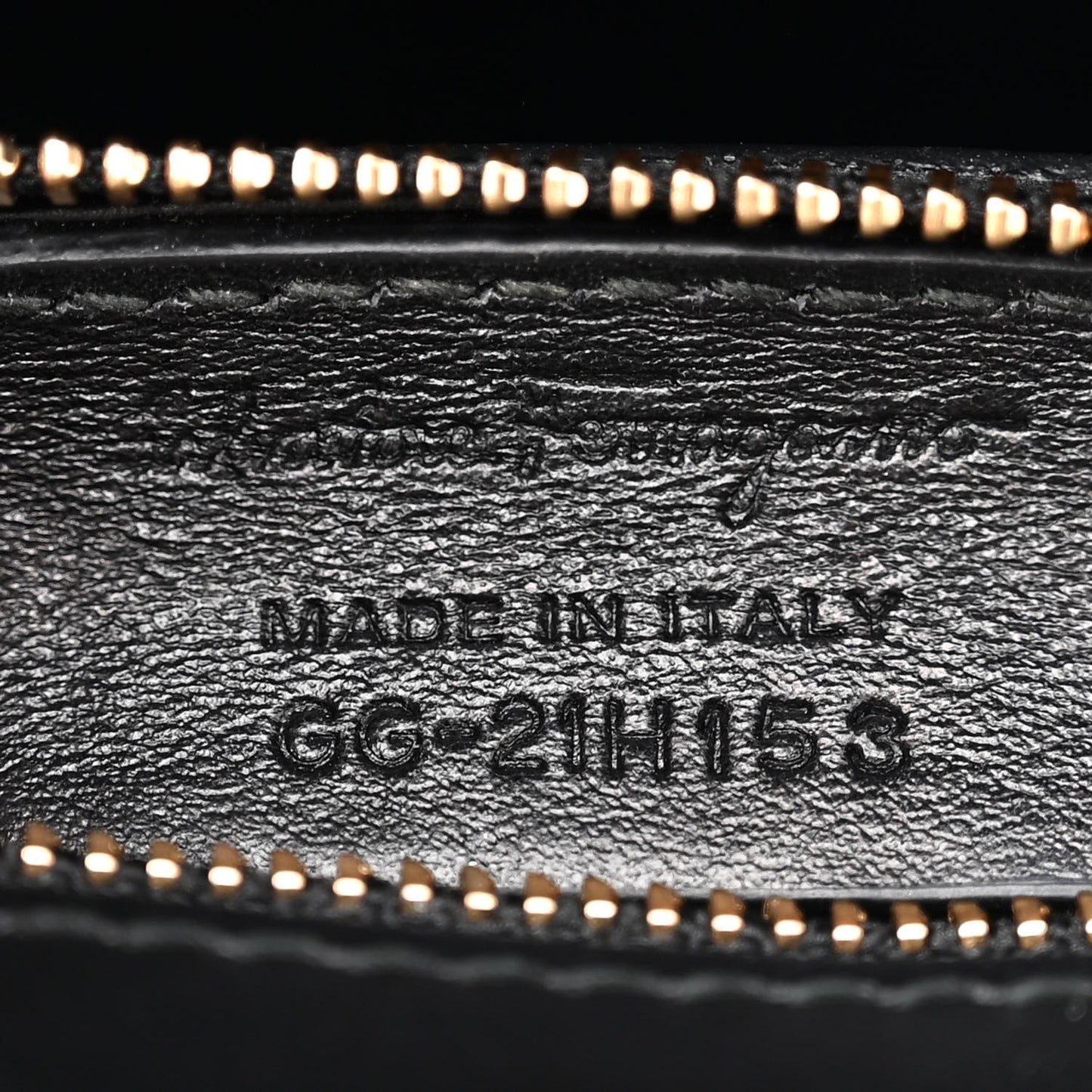 Calfskin Quilted Gancini Flap Bag Black