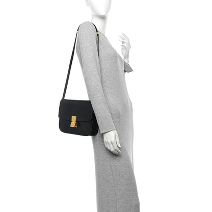 Celine Box Calfskin Medium Classic Box Flap Bag Black 3 of 12