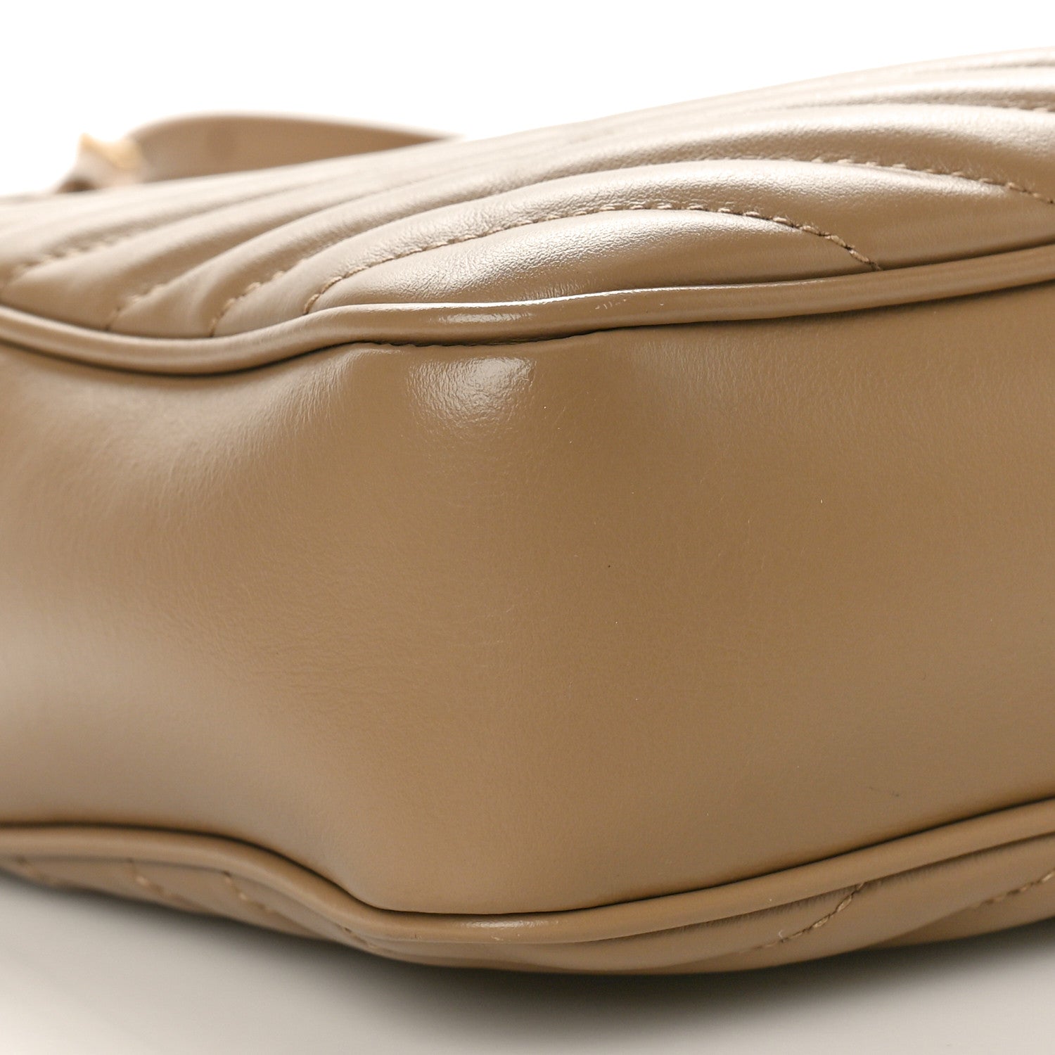 Saint Laurent Calfskin Matelasse Monogram Lou Camera Bag Dark Beige 10 of 11