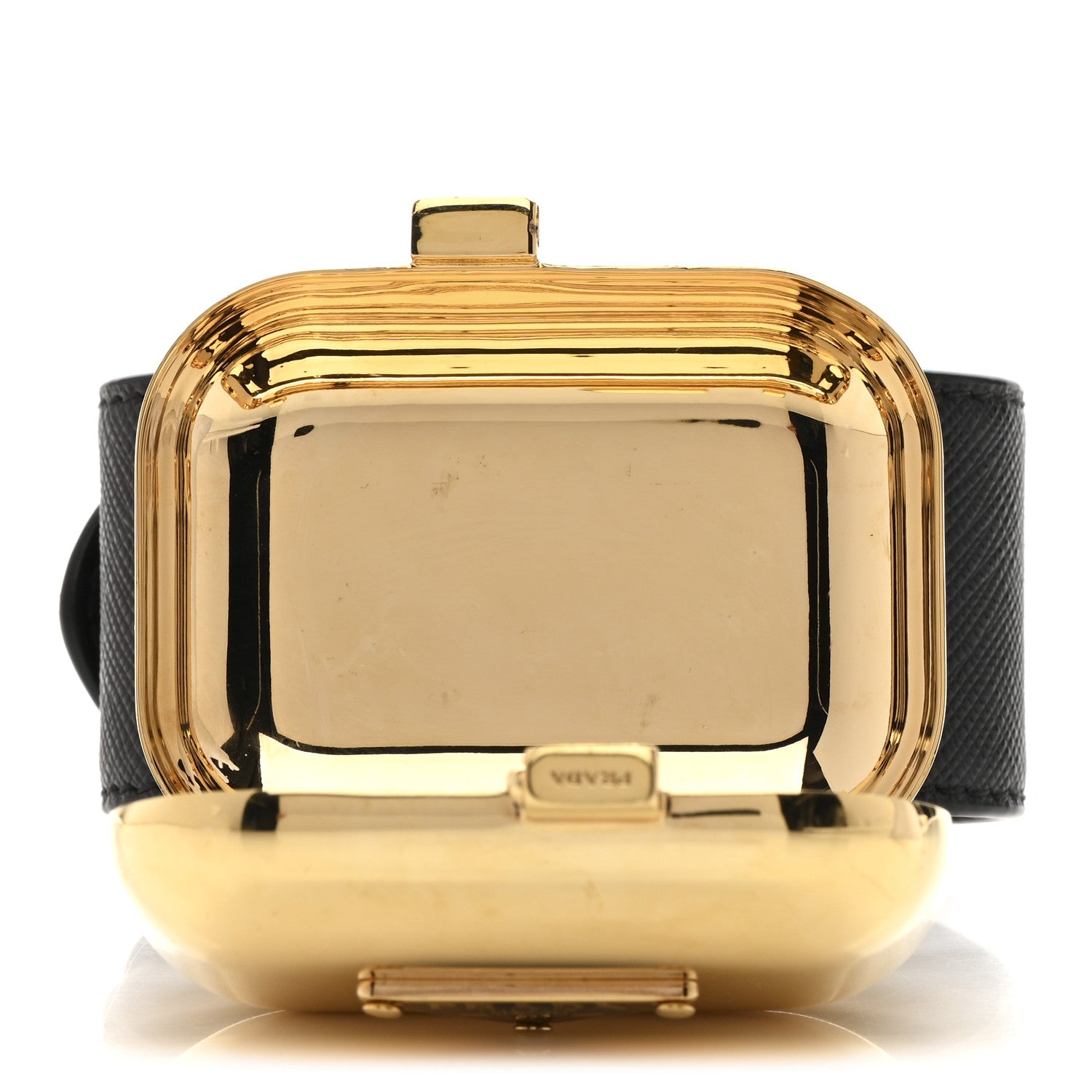 Prada Saffiano Metal Wrist Case M Gold 5 of 10