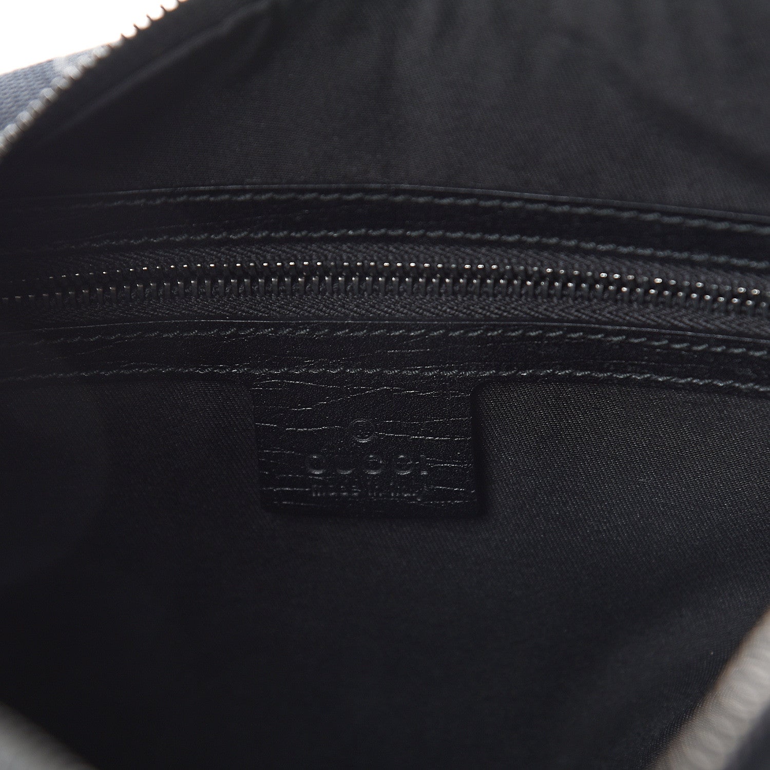 Gucci Monogram Medium Horsebit Chain Hobo Black 5 of 8