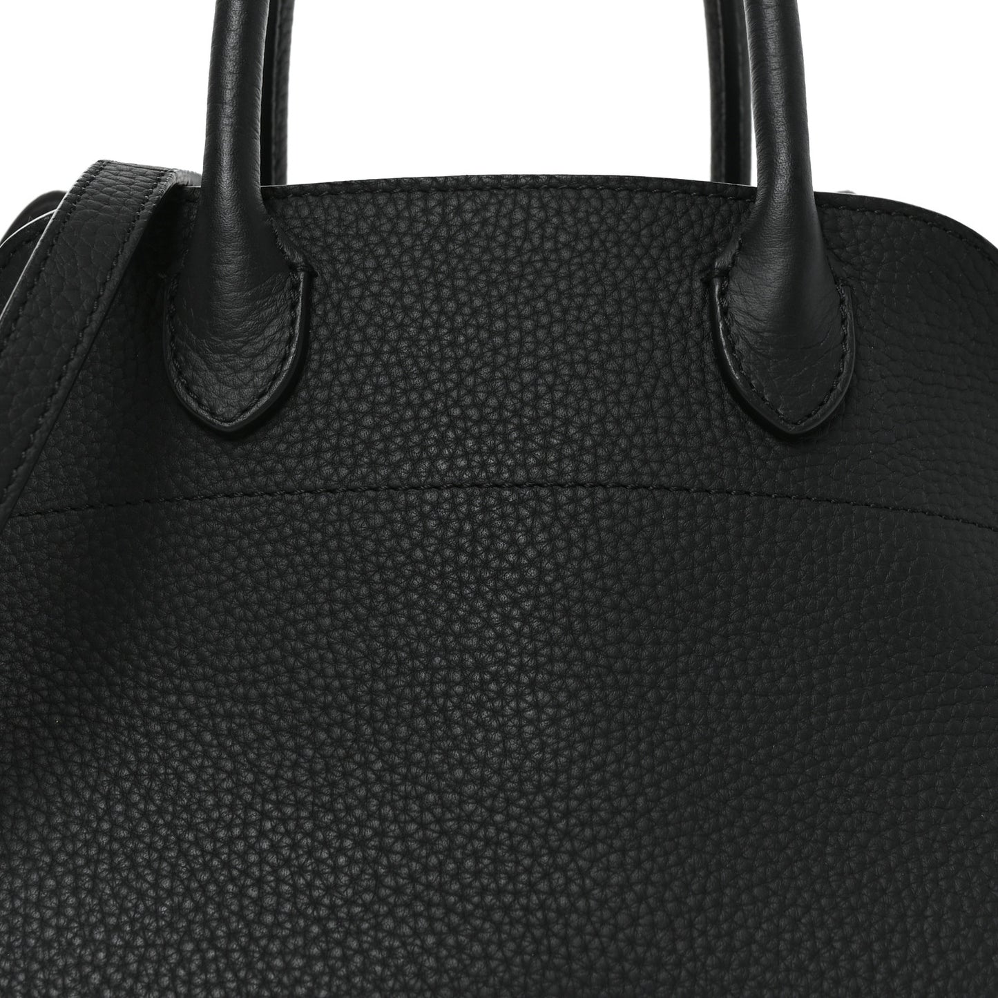 Grained Calfskin Soft Margaux 10 Bag Black