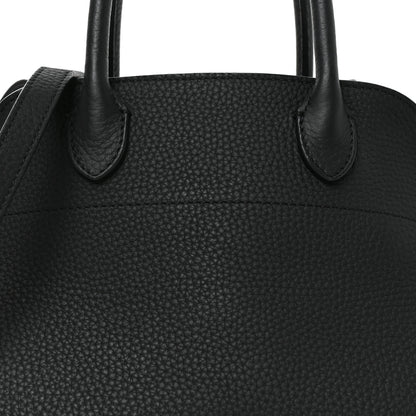 The Row Grained Calfskin Soft Margaux 10 Bag Black 7 of 9