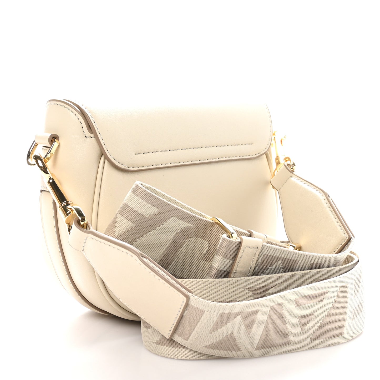 Calfskin Small The J Marc Saddle Cloud White