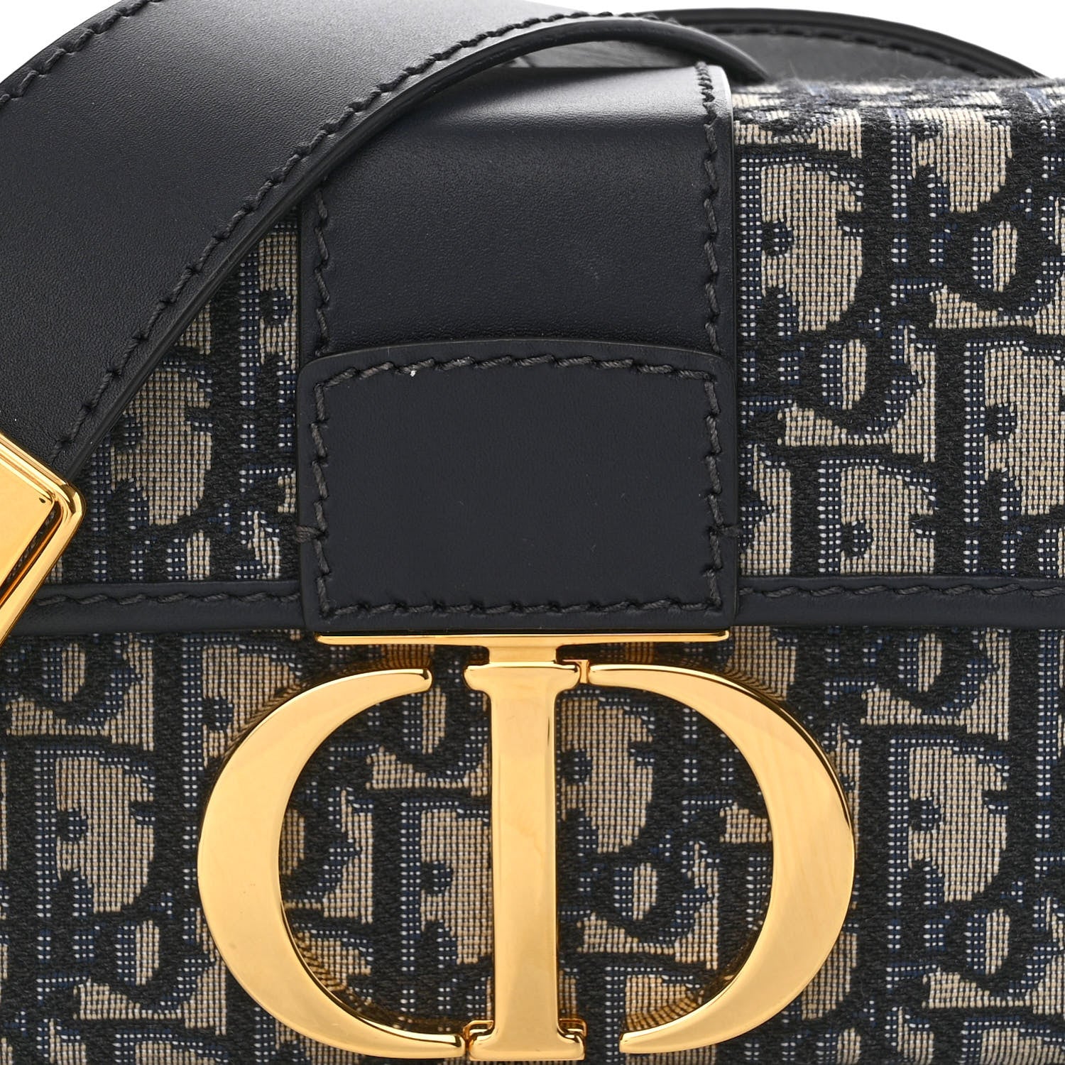 Christian Dior Oblique 30 Montaigne Box Bag Blue 5 of 9
