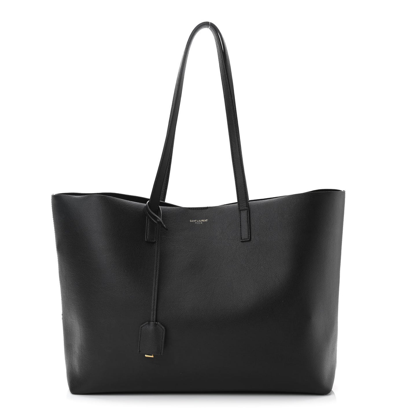 Calfskin Large Shopping Tote Black